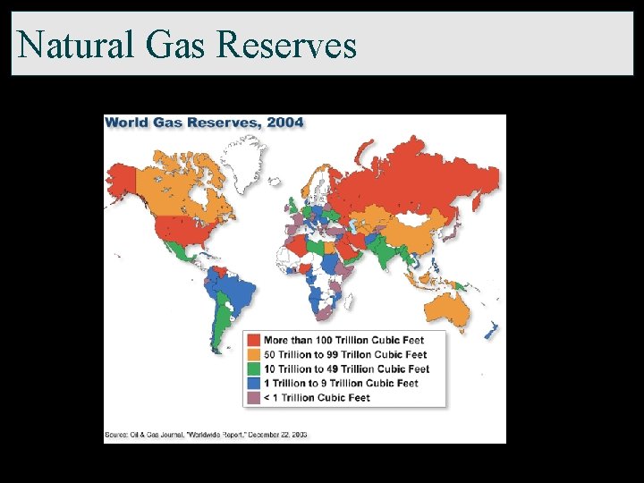 Natural Gas Reserves 