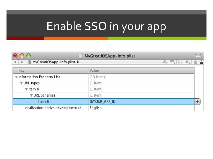 Enable SSO in your app 
