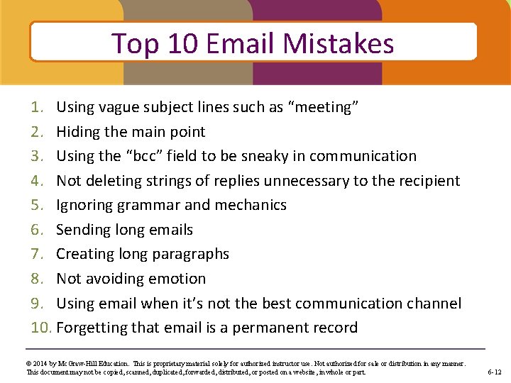 Email Mistakes Click to. Top edit 10 Master title style 1. Using vague subject