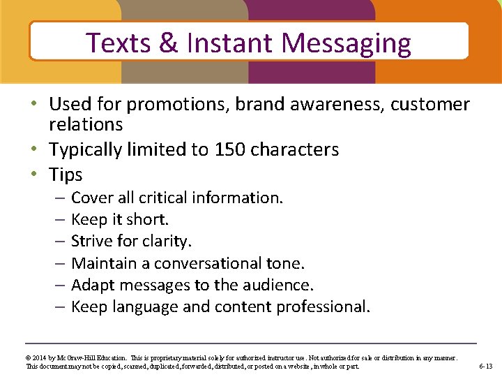 & Master Instant title Messaging Click. Texts to edit style • Used for promotions,