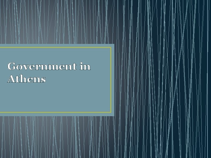 Government in Athens 