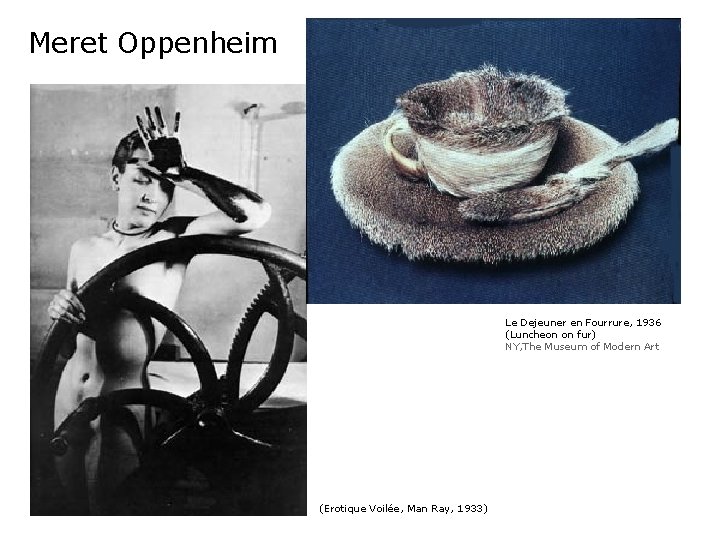 Meret Oppenheim Le Dejeuner en Fourrure, 1936 (Luncheon on fur) NY, The Museum of