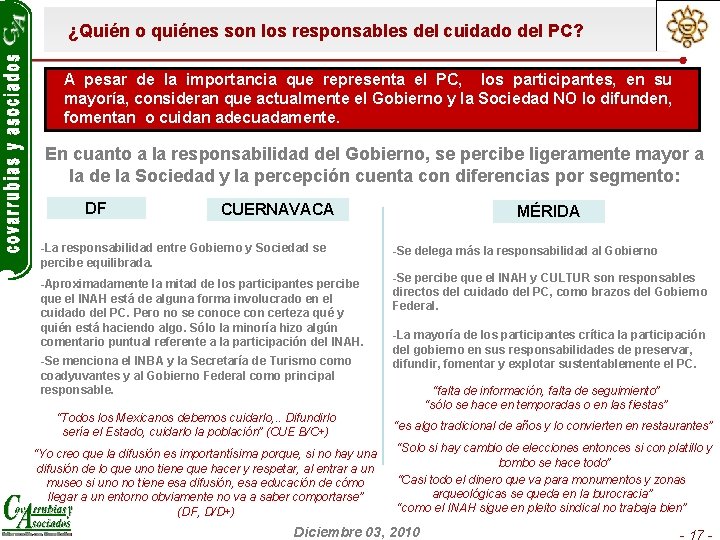 ¿Quién o quiénes son los responsables del cuidado del PC? A pesar de la