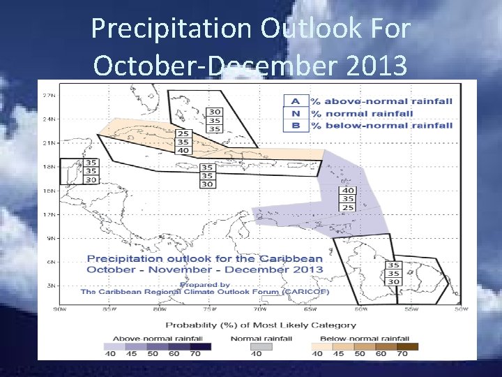 Precipitation Outlook For October-December 2013 