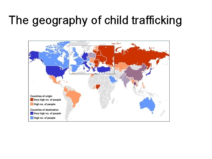 The geography of child trafficking 