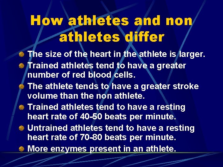 How athletes and non athletes differ The size of the heart in the athlete