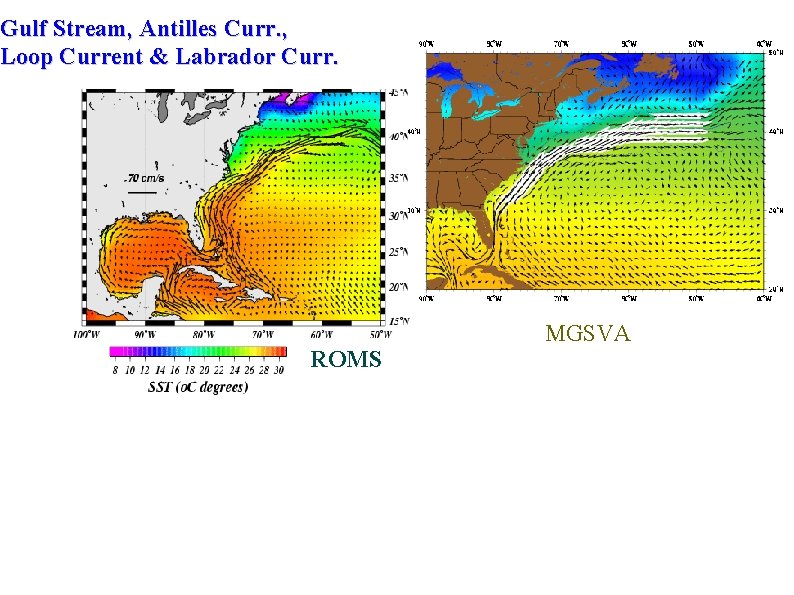 Gulf Stream, Antilles Curr. , Loop Current & Labrador Curr. ROMS MGSVA 