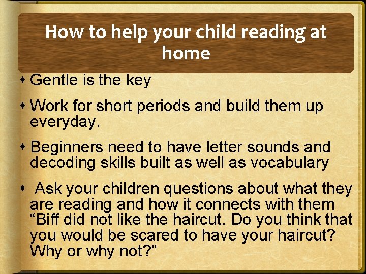 How to help your child reading at home Gentle is the key Work for