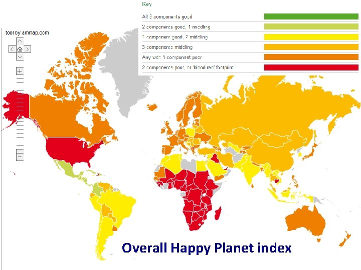 Overall Happy Planet index 