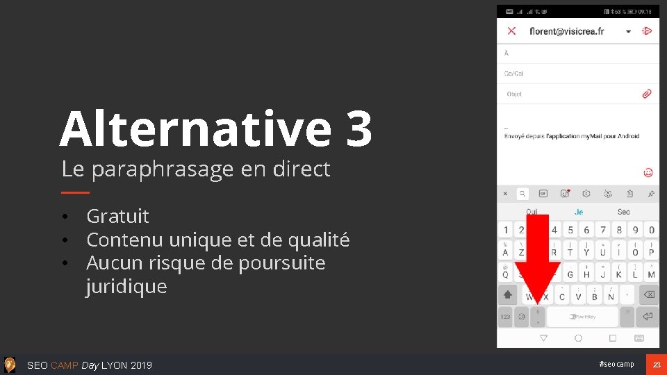 Alternative 3 Le paraphrasage en direct • Gratuit • Contenu unique et de qualité