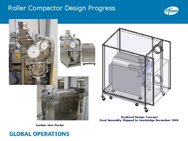 Roller Compactor Design Progress Finalized Design Concept Final Assembly Shipped to Newbridge December 2008