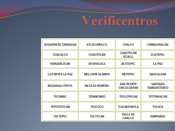 Verificentros 