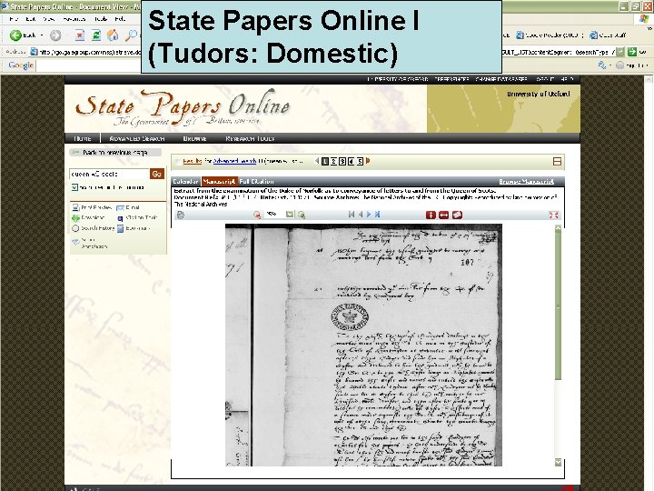 State Papers Online I (Tudors: Domestic) 