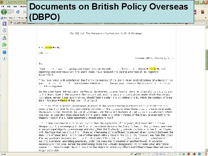 Documents on British Policy Overseas (DBPO) 