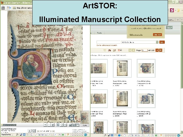 Art. STOR: Illuminated Manuscript Collection 