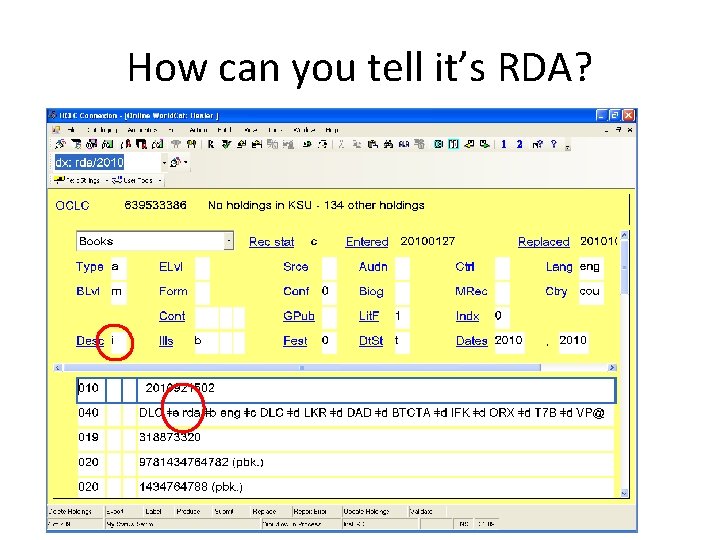 How can you tell it’s RDA? 