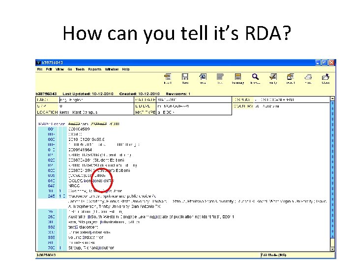 How can you tell it’s RDA? 