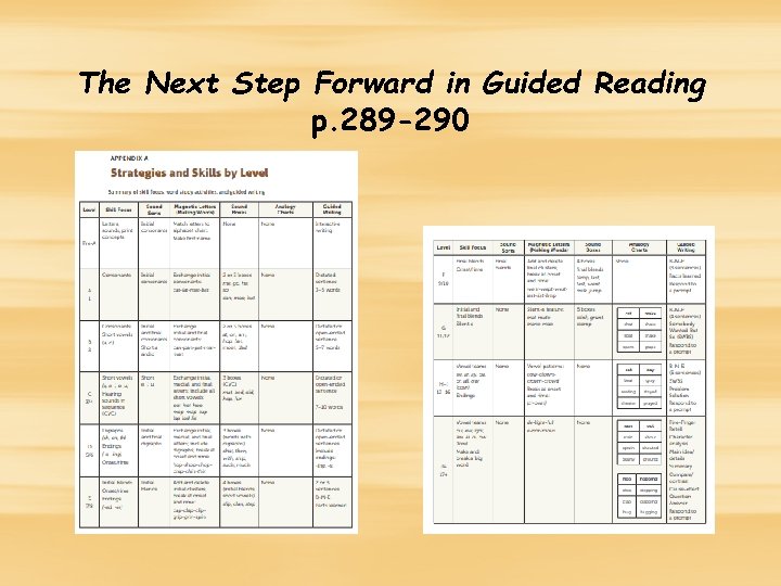 The Next Step Forward in Guided Reading p. 289 -290 The Next Step Forward in Guided Reading p. 289 -290