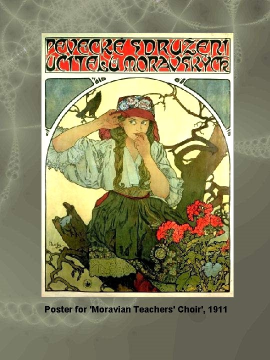 Poster for 'Moravian Teachers' Choir', 1911 