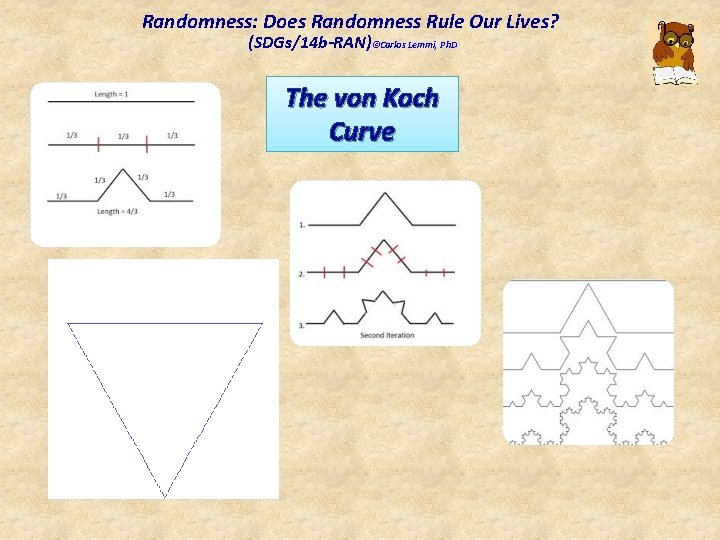 Randomness: Does Randomness Rule Our Lives? (SDGs/14 b-RAN)©Carlos Lemmi, Ph. D The von Koch