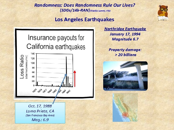 Randomness: Does Randomness Rule Our Lives? (SDGs/14 b-RAN)©Carlos Lemmi, Ph. D Los Angeles Earthquakes