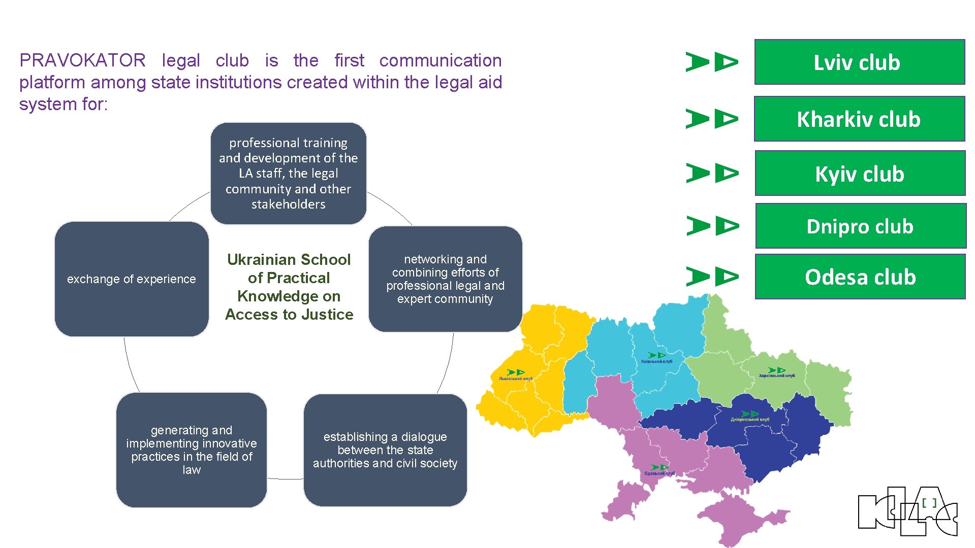 PRAVOKATOR legal club is the first communication platform among state institutions created within the