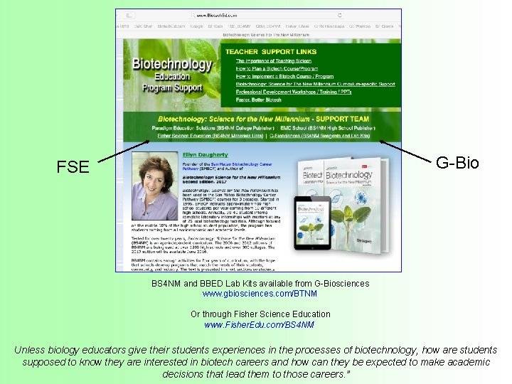 G-Bio FSE BS 4 NM and BBED Lab Kits available from G-Biosciences www. gbiosciences.