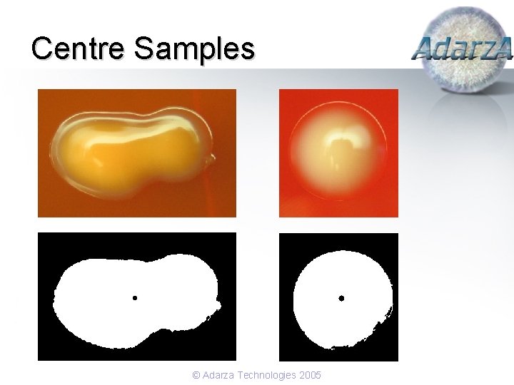 Centre Samples © Adarza Technologies 2005 