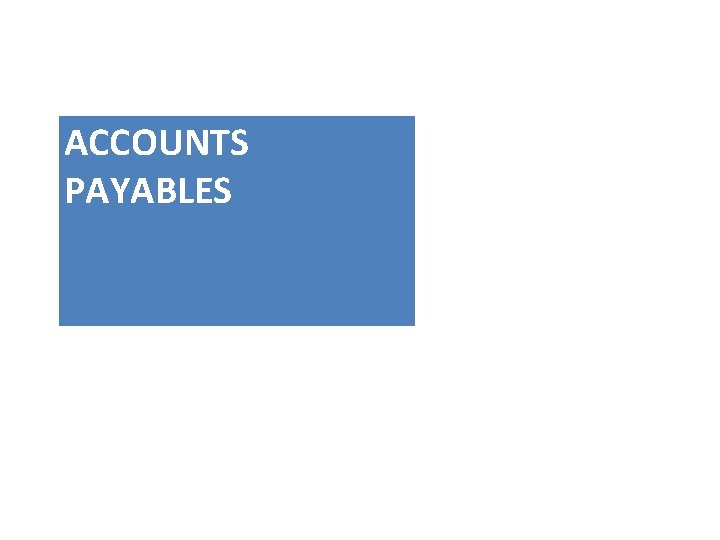 ACCOUNTS PAYABLES 