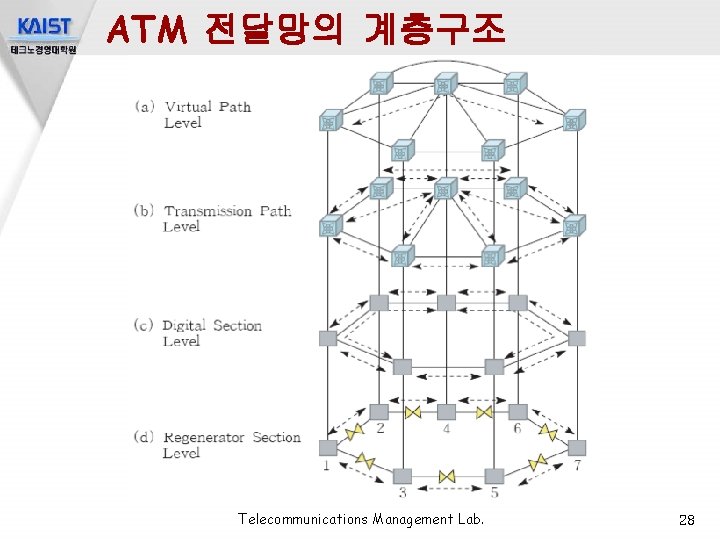 ATM 전달망의 계층구조 Telecommunications Management Lab. 28 