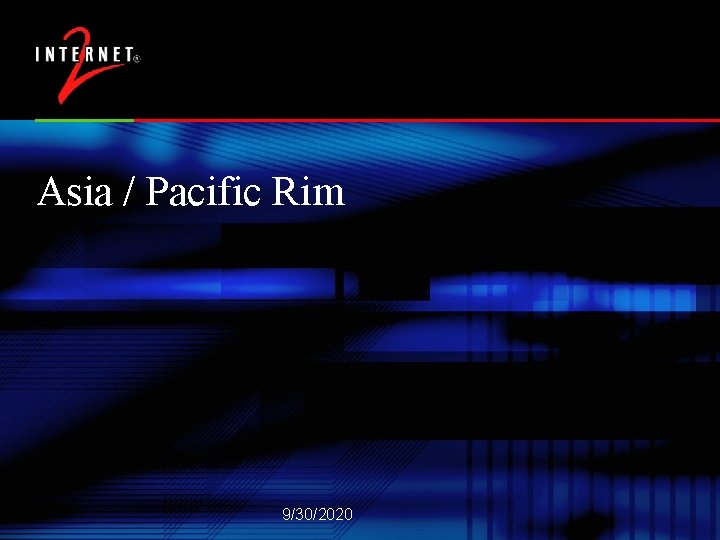 Asia / Pacific Rim 9/30/2020 