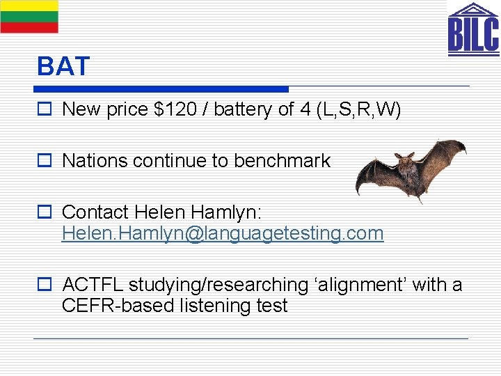 BAT o New price $120 / battery of 4 (L, S, R, W) o