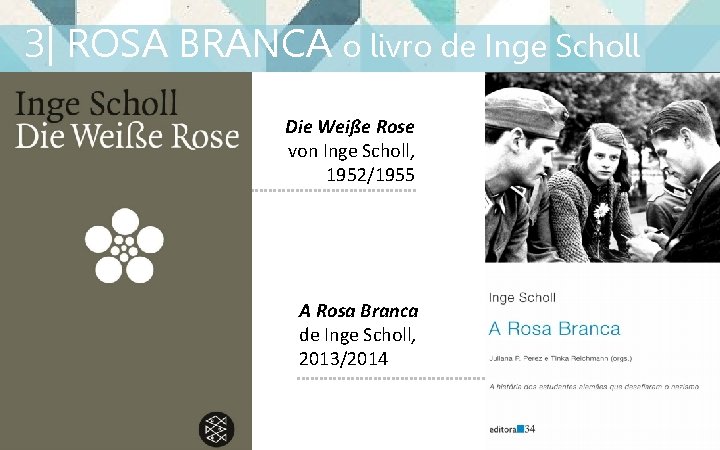 3| ROSA BRANCA o livro de Inge Scholl CORPUS Die Weiße Rose von Inge