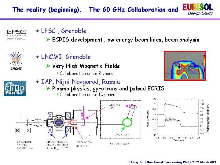 The reality (beginning). The 60 GHz Collaboration and LPSC , Grenoble Ø ECRIS development,