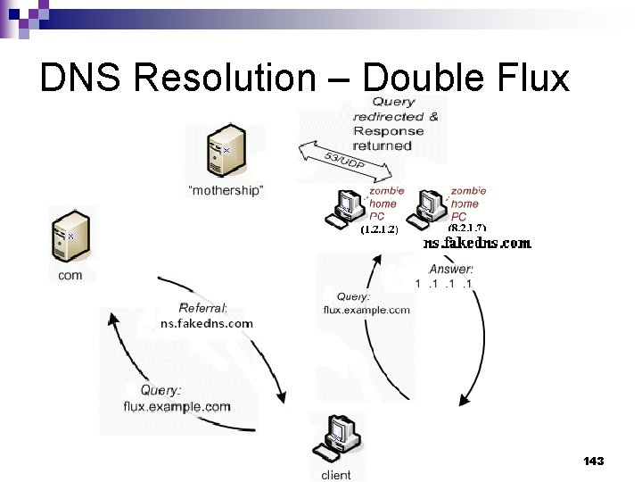 DNS Resolution – Double Flux 143 