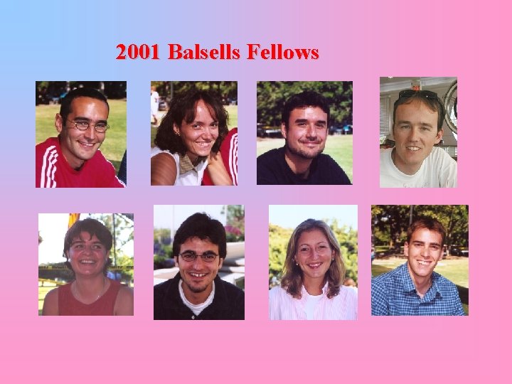 2001 Balsells Fellows 