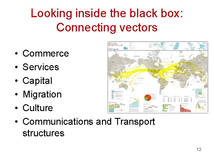 Looking inside the black box: Connecting vectors • • • Commerce Services Capital Migration