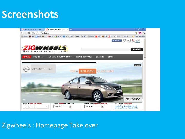 Zigwheels : Homepage Take over NISSAN SUNNY Screenshots 