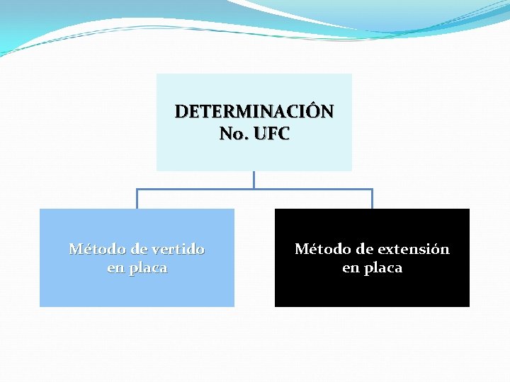 DETERMINACIÓN No. UFC Método de vertido en placa Método de extensión en placa 