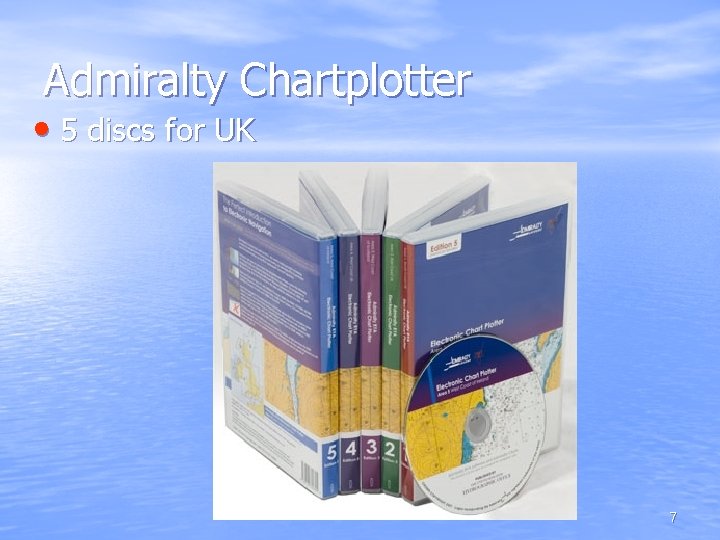 Admiralty Chartplotter • 5 discs for UK 7 