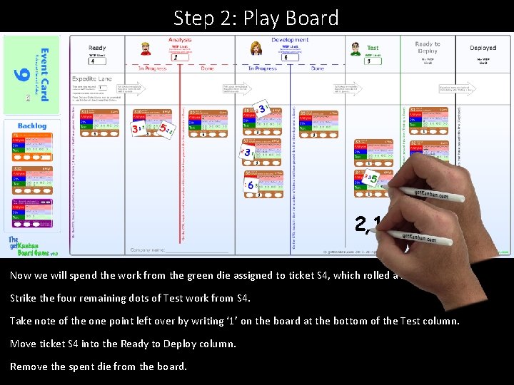 Step 2: Play Board 2, 1 Now we will spend the work from the