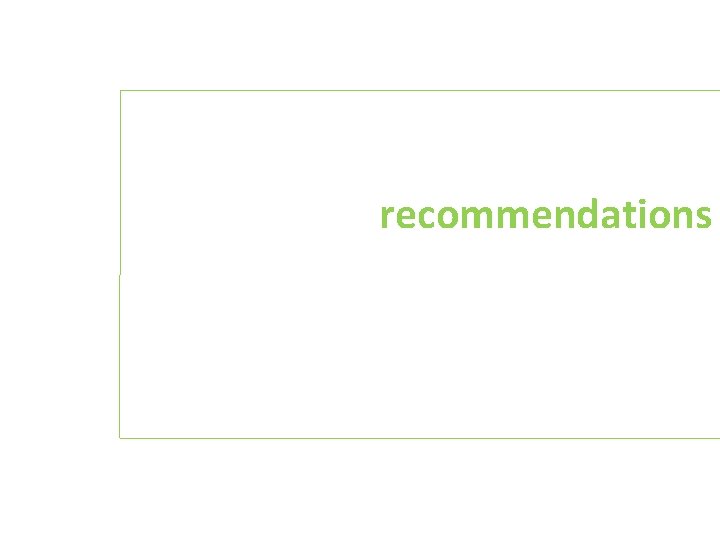 recommendations 