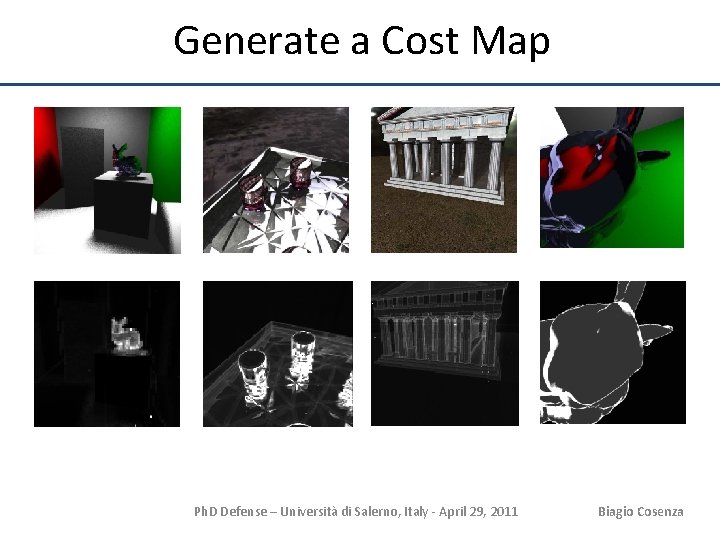 Generate a Cost Map Ph. D Defense – Università di Salerno, Italy - April