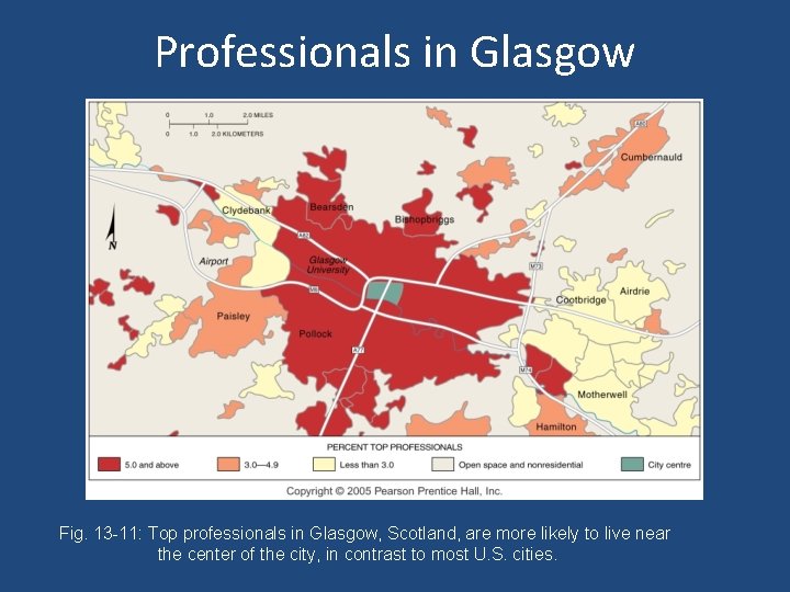 Professionals in Glasgow Fig. 13 -11: Top professionals in Glasgow, Scotland, are more likely