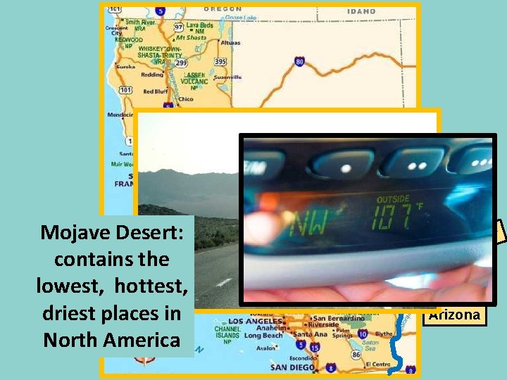 Mojave Desert: contains the lowest, hottest, driest places in North America rt av Moj