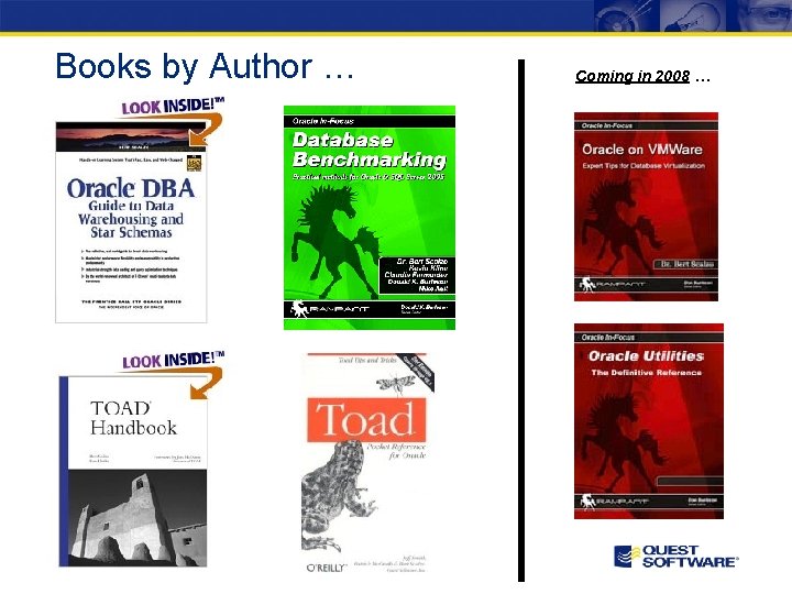 Books by Author … Coming in 2008 … 