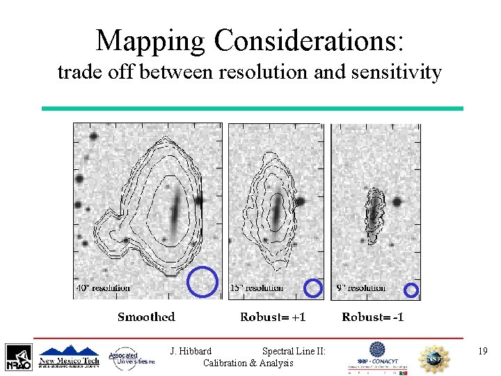 Mapping Considerations: trade off between resolution and sensitivity J. Hibbard Spectral Line II: Calibration