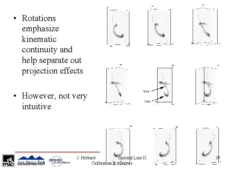  • Rotations emphasize kinematic continuity and help separate out projection effects • However,