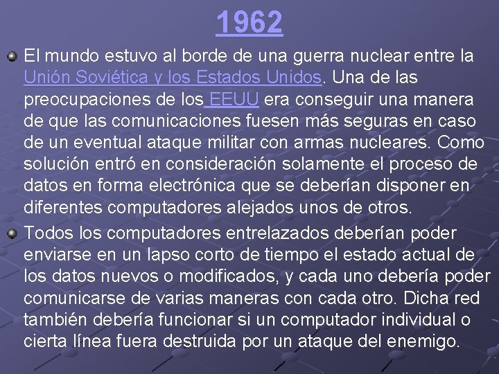 1962 El mundo estuvo al borde de una guerra nuclear entre la Unión Soviética