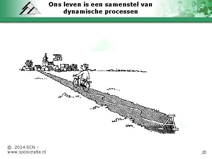 Ons leven is een samenstel van dynamische processen © 2014 SCN - www. sociocratie.